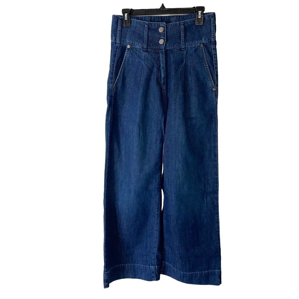 Just Female Roksan Trouser Jeans Womens Size Medium M Pure Cotton Denim Blue